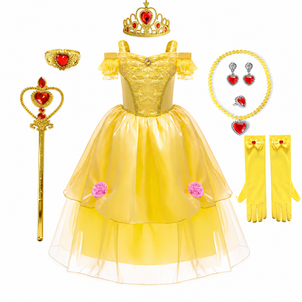 Enchanting Princess Costume Set for Girls with Accessories | Perfect for Magical Celebrations 12