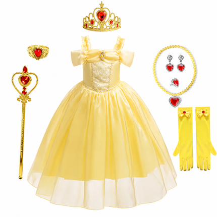 Enchanting Princess Costume Set for Girls with Accessories | Perfect for Magical Celebrations 13
