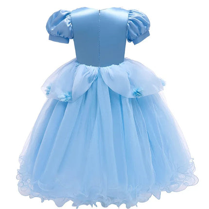 Enchanting Princess Dress | Girls' Lace Party Gown with Puff Sleeves | Perfect for Halloween and Special Events 5
