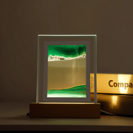 Enchanting Quicksand LED Table Lamp with Soothing Sand Art | Unique Bedside Lamps for Relaxation 1