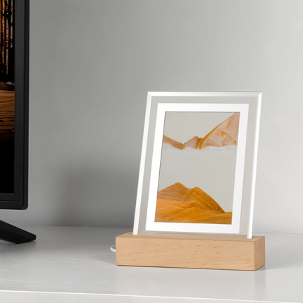 Enchanting Quicksand LED Table Lamp with Soothing Sand Art | Unique Bedside Lamps for Relaxation 2