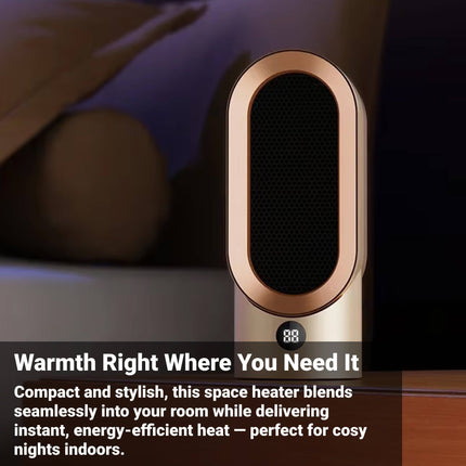 Energy Efficient Space Heater for Small Rooms, Portable Heater for Bedroom and Office