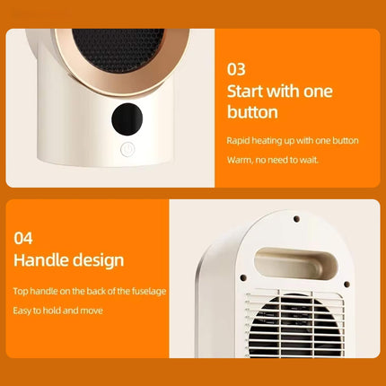 Energy Efficient Space Heater for Small Rooms, Portable Heater for Bedroom and Office – image 8