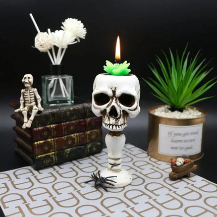 Skull Candle Holder, Skeleton Decor – image 6