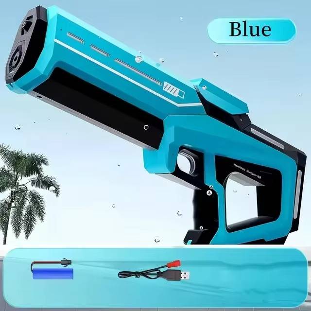 Epic Water Blaster | Automatic Electric Water Gun with Rapid Refill | 8-10m Firing Range for Endless Summer Fun 1