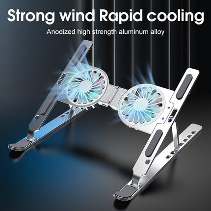 ErgoLift | Adjustable Laptop Stand for Desk with Cooling Fan | Ergonomic Riser for Enhanced Comfort 1