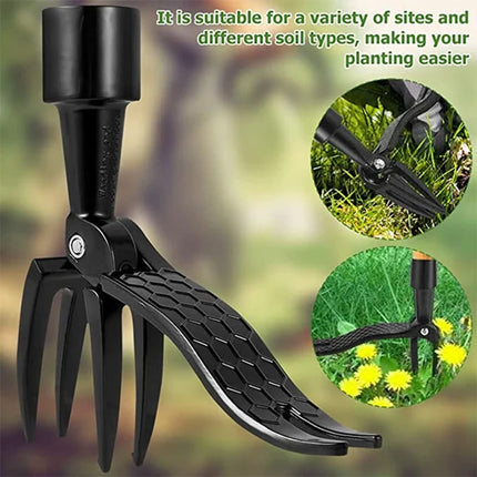 ErgoWeed | Stainless Steel Weed Puller Tool with Detachable Handle | Ergonomic Design for Effortless Weeding 8