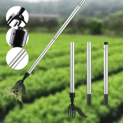 ErgoWeed | Stainless Steel Weed Puller Tool with Detachable Handle | Ergonomic Design for Effortless Weeding 9