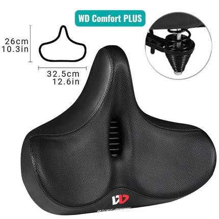 Ergonomic Bicycle Saddle | Extra Wide Bike Seat with Advanced Cushioning | Comfortable Design for Long Rides 10