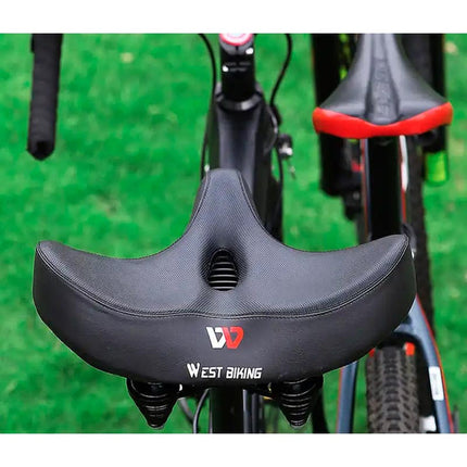 Ergonomic Bicycle Saddle | Extra Wide Bike Seat with Advanced Cushioning | Comfortable Design for Long Rides 2