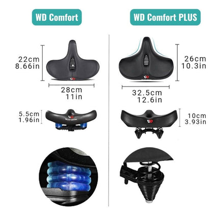 Ergonomic Bicycle Saddle | Extra Wide Bike Seat with Advanced Cushioning | Comfortable Design for Long Rides 8