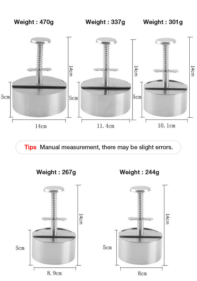 Ergonomic Hamburger Patty Maker with Non-Stick Surface | Easy Burger Preparation for Family Gatherings 0