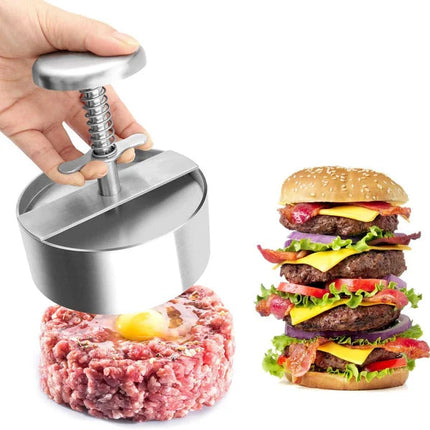 Ergonomic Hamburger Patty Maker with Non-Stick Surface | Easy Burger Preparation for Family Gatherings 2