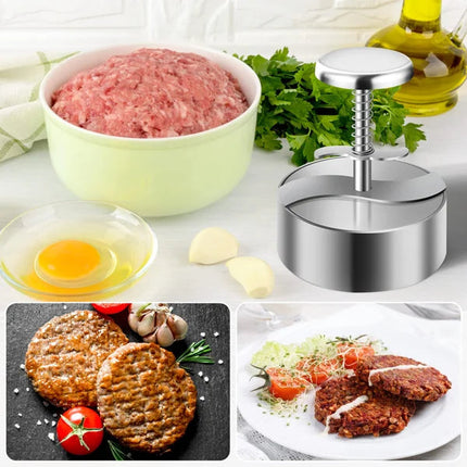Ergonomic Hamburger Patty Maker with Non-Stick Surface | Easy Burger Preparation for Family Gatherings 8