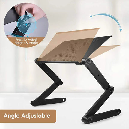 Ergonomic Laptop Stand for Desk with 360° Adjustability & Integrated Cooling Fan for Enhanced Comfort and Productivity 6