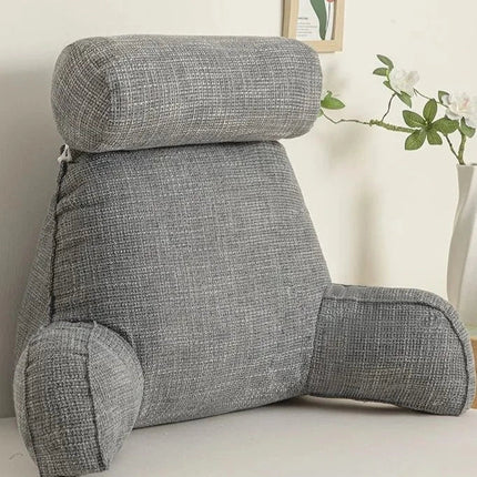 Ergonomic Lumbar Support Pillow with Adjustable Headrest & Soft Armrests | Back Support for Pain Relief and Comfort 4