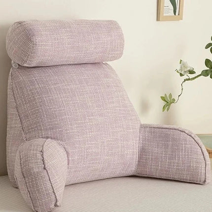 Ergonomic Lumbar Support Pillow with Adjustable Headrest & Soft Armrests | Back Support for Pain Relief and Comfort 5