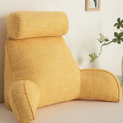 Ergonomic Lumbar Support Pillow with Adjustable Headrest & Soft Armrests | Back Support for Pain Relief and Comfort 7