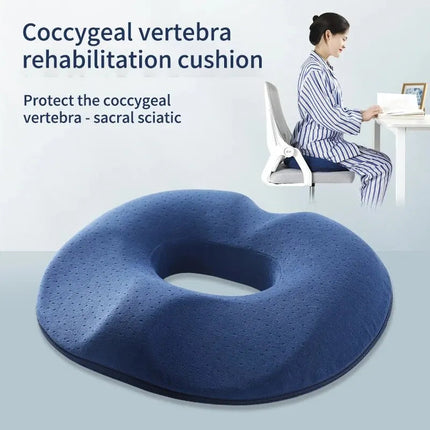 Ergonomic Memory Foam Seat Cushion | Contoured Design for Posture Support and Comfort 0