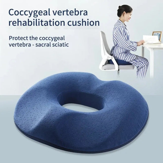 Ergonomic Memory Foam Seat Cushion | Contoured Design for Posture Support and Comfort 0