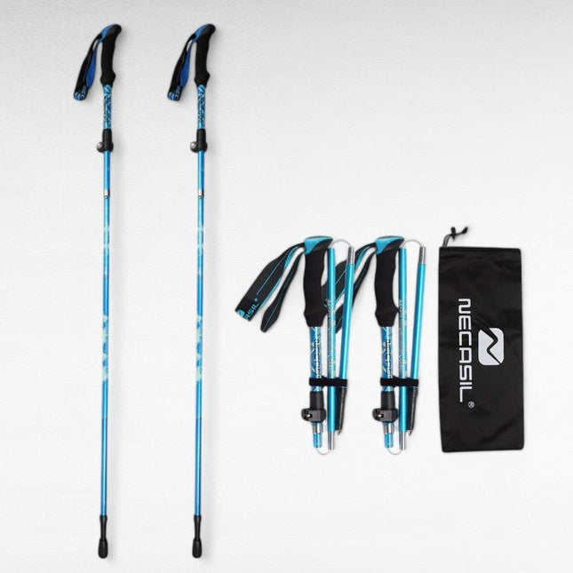 Ergonomic Trekking Poles with Adjustable Height & Anti-Slip Grips | Lightweight Support for Hiking Adventures 0