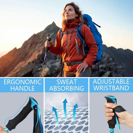 Ergonomic Trekking Poles with Adjustable Height & Anti-Slip Grips | Lightweight Support for Hiking Adventures 1