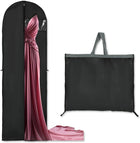 Essential Garment Storage Cover | Long Dress Bag with Zipper & Clear Window | 2-Pack for Travel and Protection 0