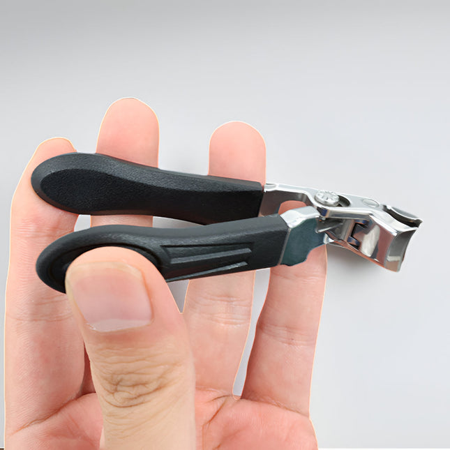 Essential Grooming | Stainless Steel Fingernail Clippers with Easy-Grip Handle | Compact Tool for Neat Nail Care 0