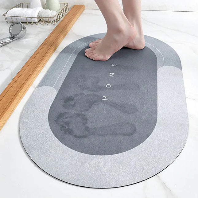 Essential Home | Super Absorbent Bath Mat with Non-Slip Design | Fast Drying for Safety and Hygiene 1