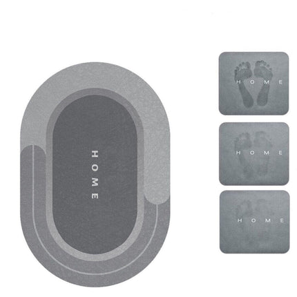 Essential Home | Super Absorbent Bath Mat with Non-Slip Design | Fast Drying for Safety and Hygiene 4