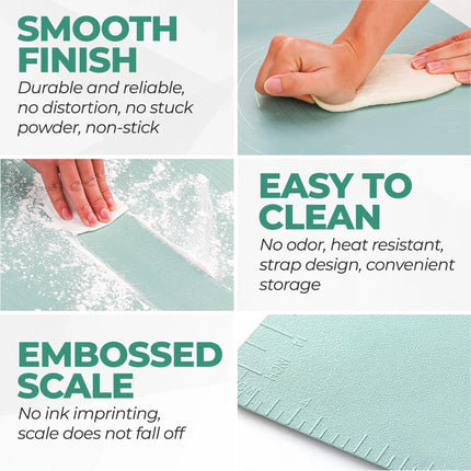 Essential Kitchen | Extra Large Silicone Baking Mat with Non-Stick Surface | Perfect for Kneading and Rolling Dough 2