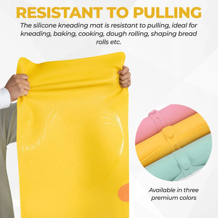 Essential Kitchen | Extra Large Silicone Baking Mat with Non-Stick Surface | Perfect for Kneading and Rolling Dough 3