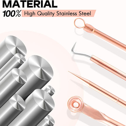 Essential Skin Care | Pimple Extractor Tool Kit with Safe Stainless Steel | Professional Blackhead Removal for Clear Complexion 2