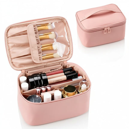 Essential Travel Makeup Bag | Spacious Organizer with Brush Storage | Perfect for Everyday Beauty 3