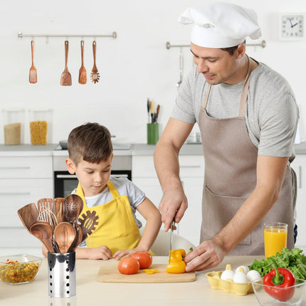 Essential Wooden Cooking Utensils Set | Non-Scratch & Heat Resistant Tools for Safe Cooking 2
