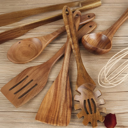 Essential Wooden Cooking Utensils Set | Non-Scratch & Heat Resistant Tools for Safe Cooking 4