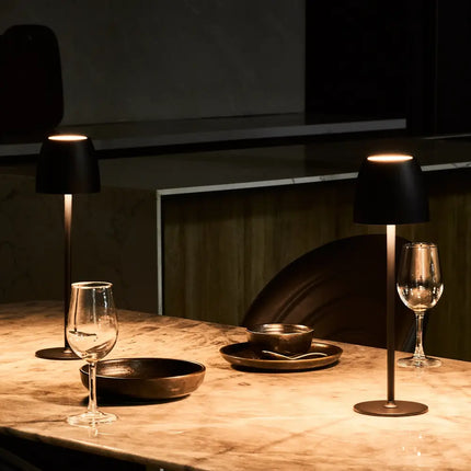 Cordless Table Lamp with Waterproof Design & Adjustable Brightness | Elegant Lighting for Indoor and Outdoor Ambiance
