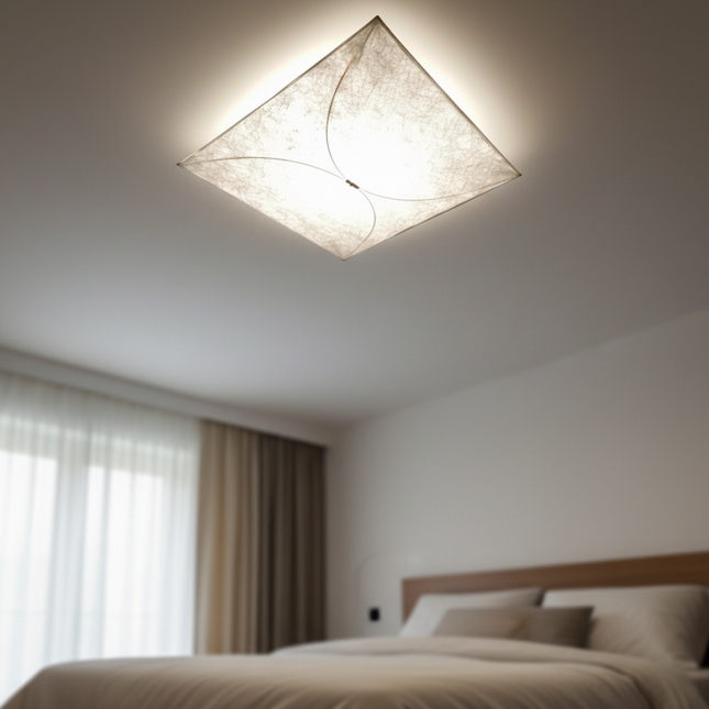 Ethereal Kite | Flush Mount Ceiling Light with DuPont Paper Fixture | Soft Illumination for Modern Interiors 0