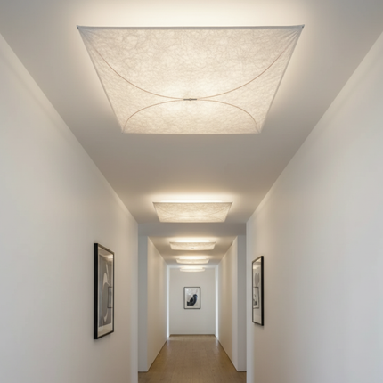 Ethereal Kite | Flush Mount Ceiling Light with DuPont Paper Fixture | Soft Illumination for Modern Interiors 1