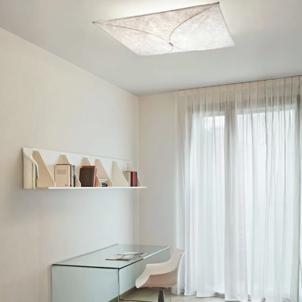 Ethereal Kite | Flush Mount Ceiling Light with DuPont Paper Fixture | Soft Illumination for Modern Interiors 4