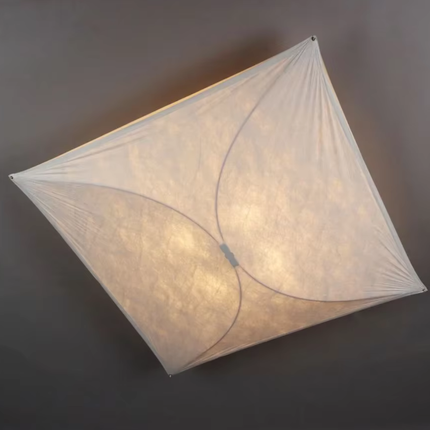 Ethereal Kite | Flush Mount Ceiling Light with DuPont Paper Fixture | Soft Illumination for Modern Interiors 6