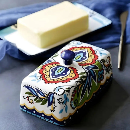 Ceramic Butter Dish with Lid – image 4