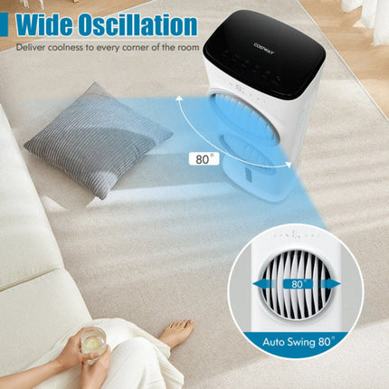 Evaporative Air Cooler | 3-in-1 Portable Fan with Remote Control | Efficient Cooling for Comfort 3