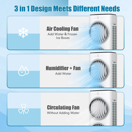 Evaporative Air Cooler | 3-in-1 Portable Fan with Remote Control | Efficient Cooling for Comfort 7