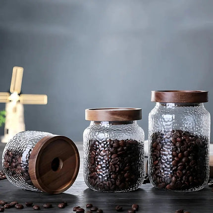 Textured Glass Storage Jar, Spice Jar – image 8