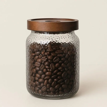 Glass Jar with Lid in Acacia Wood – image 10