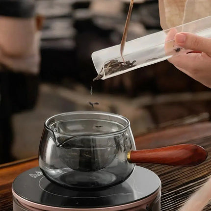 Small Glass Teapot, Borosilicate Teapot for One