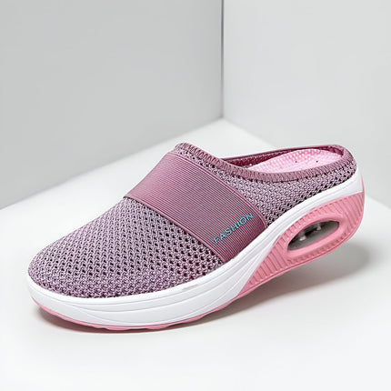 Everyday Comfort | Women's Slip-On Walking Shoes with Cushion Sole | Flexible Mesh Design for Effortless Style 4