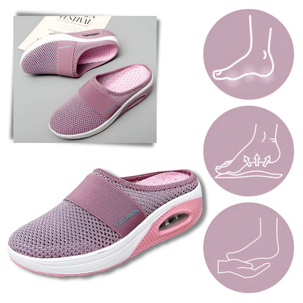 Everyday Comfort | Women's Slip-On Walking Shoes with Cushion Sole | Flexible Mesh Design for Effortless Style 8