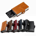 Everyday Essential | RFID Blocking Leather Wallet with Pop-Up Card Holder | Slim Design for Secure Access 0